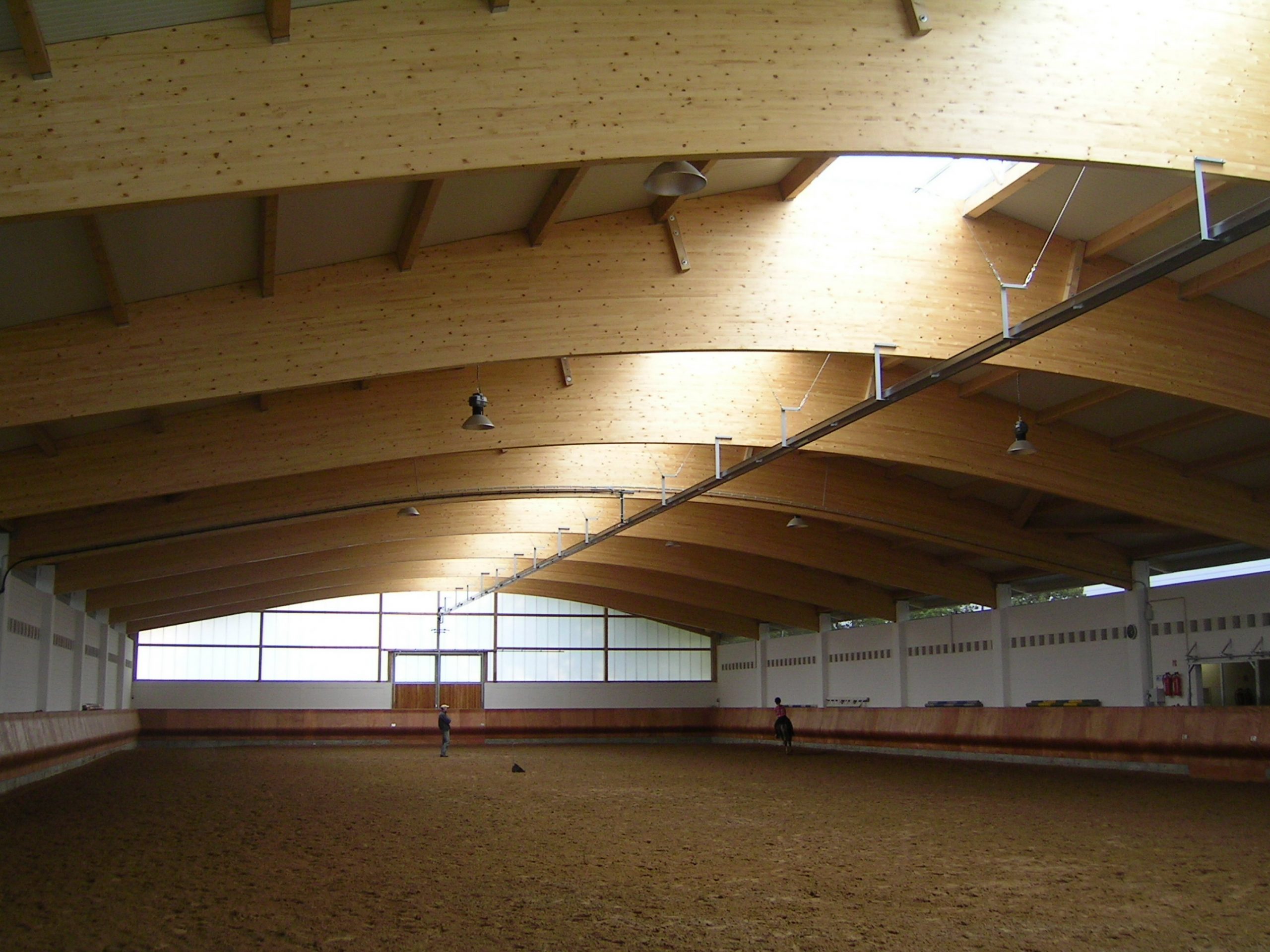 Satteldachbinder Reithalle Reitanlage Pferdestall BSH-Dachkonstruktion
